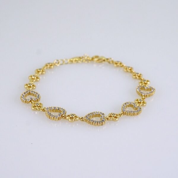 Women Bracelets/ Pulseras Dama/ Zircon Stone/14K Real Color// B1174 - Image 2