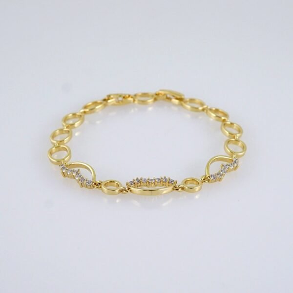 Women Bracelets/ Pulseras Dama/ Zircon Stone/ 14K Real Color// B1177 - Image 2