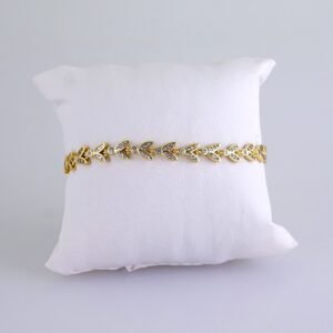 Women Bracelets/ Pulseras Dama/ Zircon Stone/ 14K Real Color// B1178