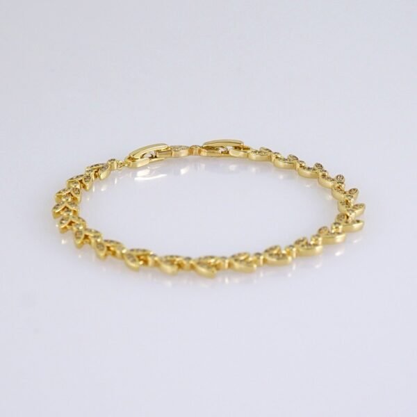Women Bracelets/ Pulseras Dama/ Zircon Stone/ 14K Real Color// B1178 - Image 2
