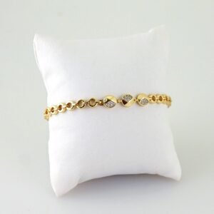 Women Bracelets/ Pulseras Dama/ Zircon Stone/14K Real Color// B1180