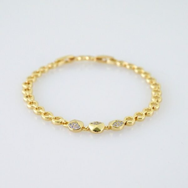 Women Bracelets/ Pulseras Dama/ Zircon Stone/14K Real Color// B1180 - Image 2
