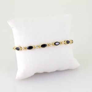 Women Bracelets/ Pulseras Dama/ Zircon Stone/ 14K Real Color// B1182