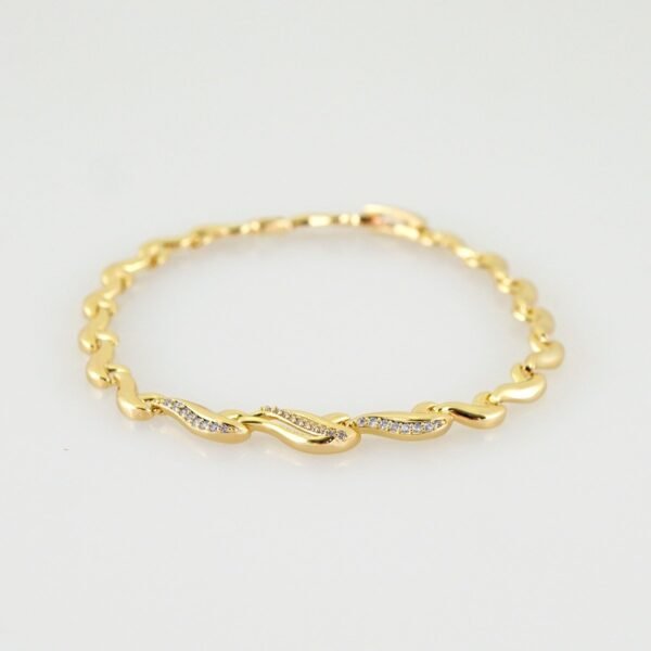 Women Bracelets/ Pulseras Dama/ Zircon Stone/ 14K Real Color// B1183 - Image 2