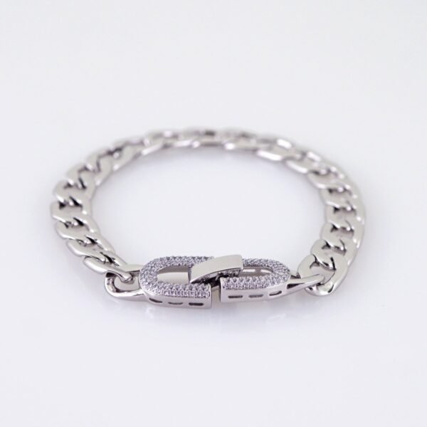 Women Bracelets/ Pulseras Dama/ Zircon Stone/ Silver Color// B1184 - Image 2