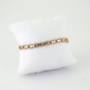 Women Bracelets/ Pulseras Dama/ Zircon Stone/ 14K Real Color// B1185