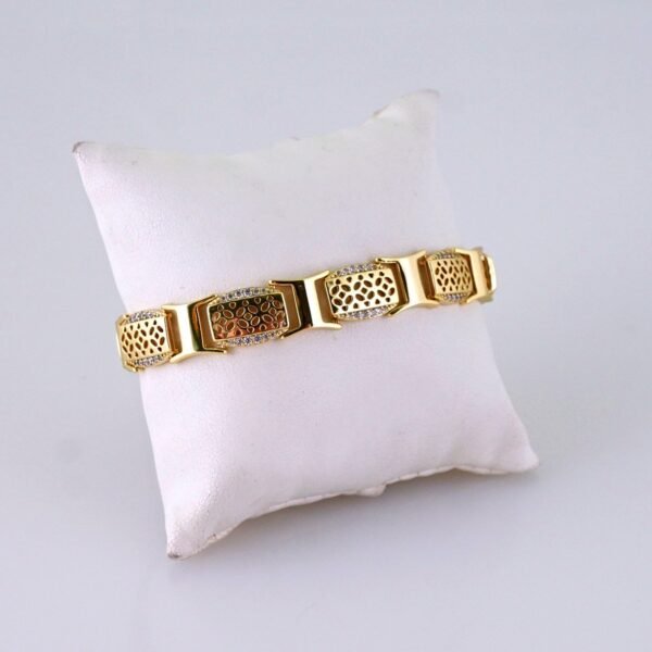 Women Bracelets/ Pulseras Dama/ Zircon Stone/14K Real Color// B1186