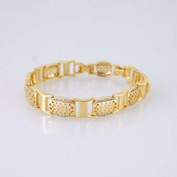 Women Bracelets/ Pulseras Dama/ Zircon Stone/14K Real Color// B1186 - Image 2