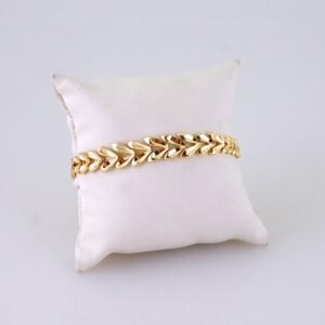 Women Bracelets/ Pulseras Dama/ Plain/ 14K Real Color// B1188