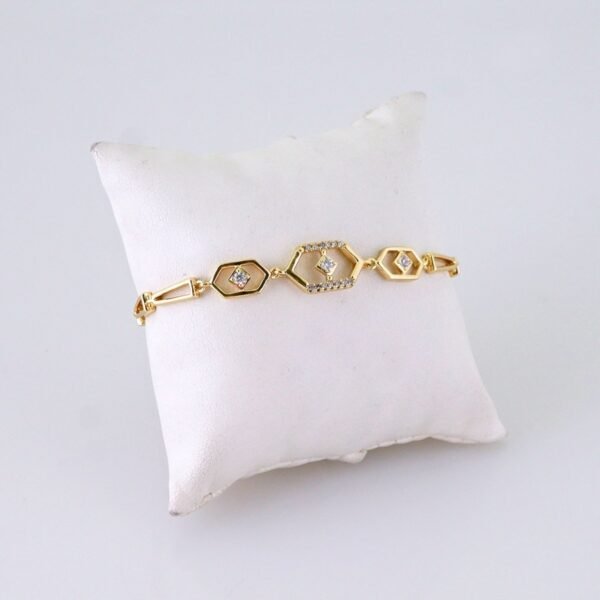 Women Bracelets/ Pulseras Dama/ Zircon Stone/ 14K Real Color// B1189