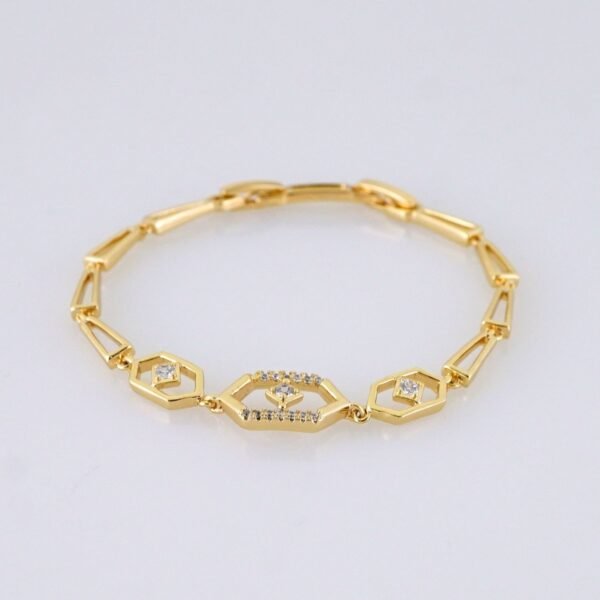 Women Bracelets/ Pulseras Dama/ Zircon Stone/ 14K Real Color// B1189 - Image 2