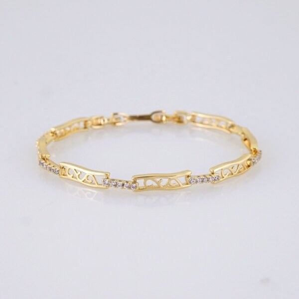 Women Bracelets/ Pulseras Dama/ Zircon Stone/ 14K Real Color// B1190 - Image 2