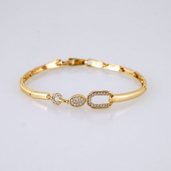 Women Bracelets/ Pulseras Dama/ Zircon Stone/ 14K Real Color// B1191 - Image 2