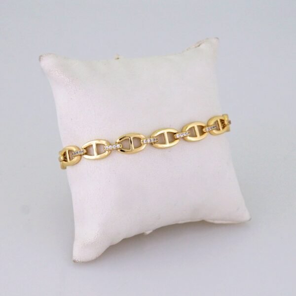 Women Bracelets/ Pulseras Dama/ Zircon Stone/ 14K Real Color// B1193