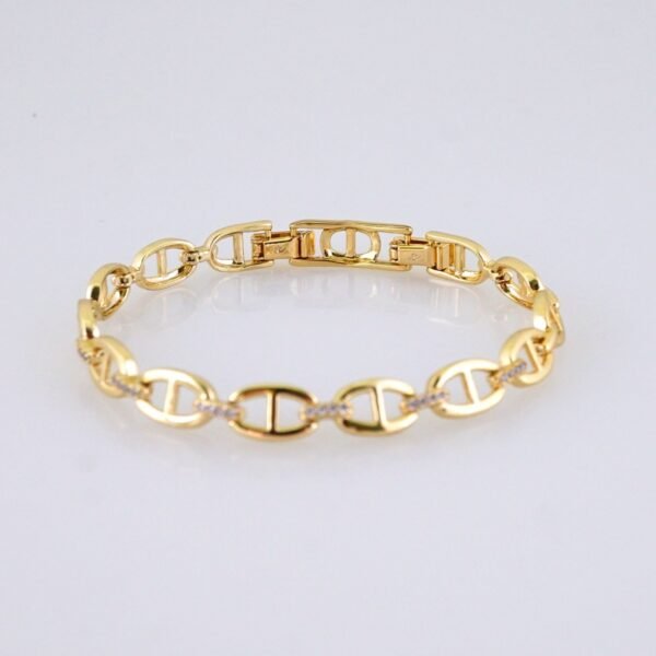 Women Bracelets/ Pulseras Dama/ Zircon Stone/ 14K Real Color// B1193 - Image 2