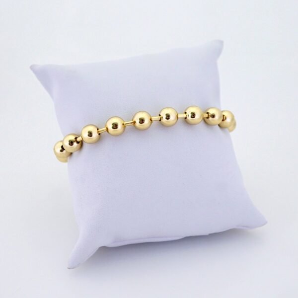 Women Bracelets/ Pulseras Dama/ Plain/14K Real Color// B1197