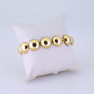 Women Bracelets/ Pulseras Dama/ Plain/ 14K Real Color// B1198