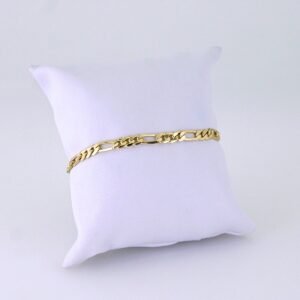 Women Bracelets/ Pulseras Dama/ Plain/ 14K Real Color// B1201