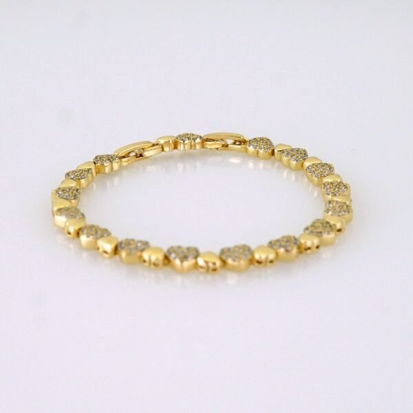 Women Bracelets/ Pulseras Dama/ Zircon Stone/ 14K Real Color// B1203 - Image 2