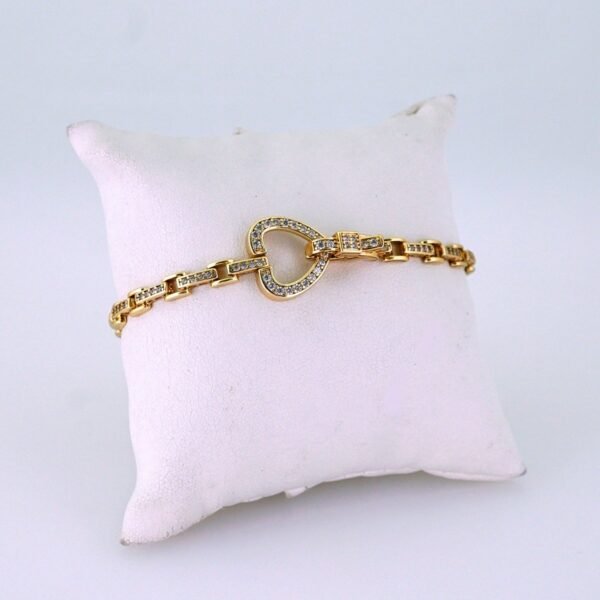 Women Bracelets/ Pulseras Dama/ Zircon Stone/ 14K Real Color// B1204