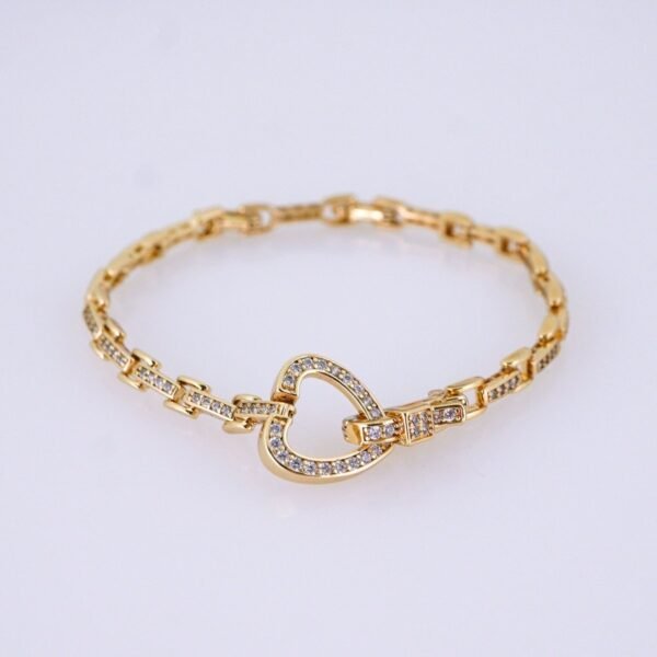 Women Bracelets/ Pulseras Dama/ Zircon Stone/ 14K Real Color// B1204 - Image 2