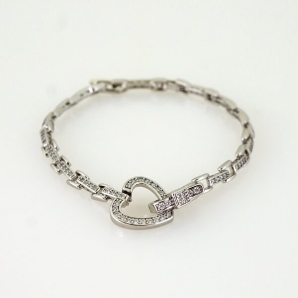 Women Bracelets/ Pulseras Dama/ Zircon Stone/ Silver Color// B1205 - Image 2