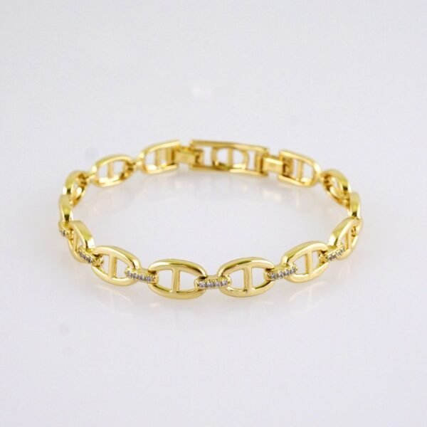 Women Bracelets/ Pulseras Dama/ Zircon Stone/ 14K Real Color// B1207 - Image 2