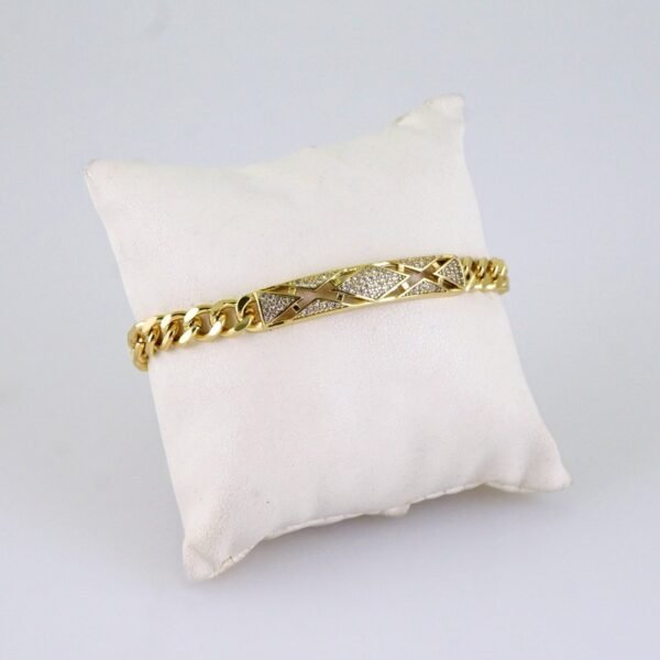 Women Bracelets/ Pulseras Dama/ Zircon Stone/ 14K Real Color// B1213