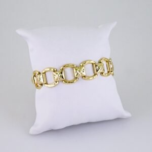 Women Bracelets/ Pulseras Dama/ Plain/ 14K Real Color// B1216