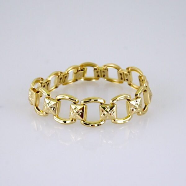 Women Bracelets/ Pulseras Dama/ Plain/ 14K Real Color// B1216 - Image 2