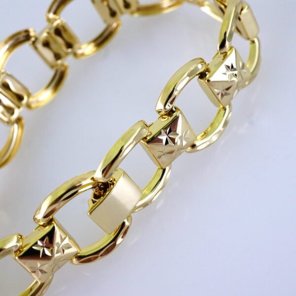 Women Bracelets/ Pulseras Dama/ Plain/ 14K Real Color// B1216 - Image 3