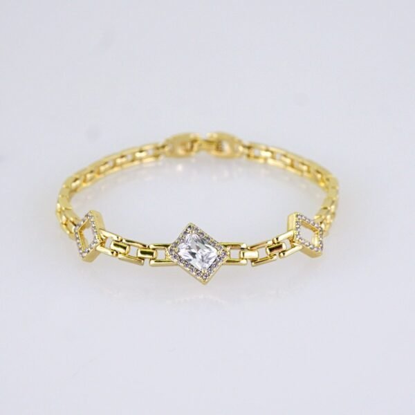 Women Bracelets/ Pulseras Dama/ Zircon Stone/ 14K Real Color// B1218 - Image 2