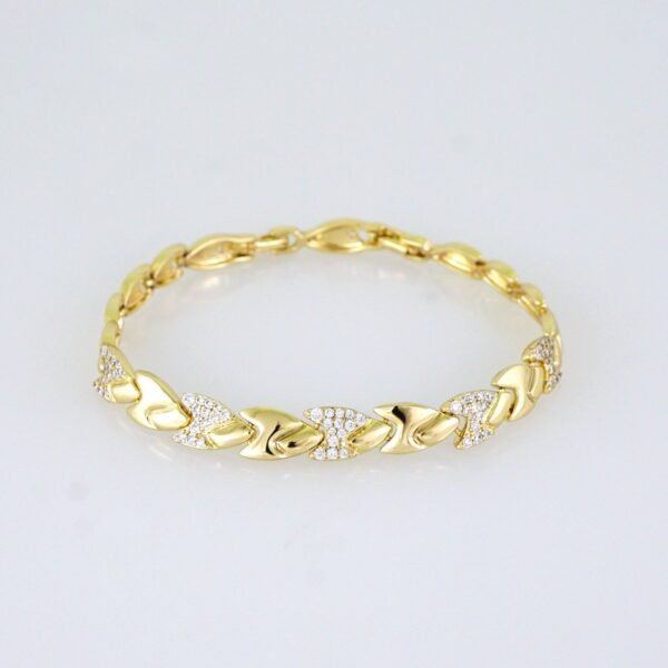 Women Bracelets/ Pulseras Dama/ Zircon Stone/ 14K Real Color// B1220 - Image 2