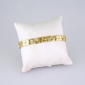 Women Bracelets/ Pulseras Dama/ Zircon Stone/ 14K Real Color// B1223