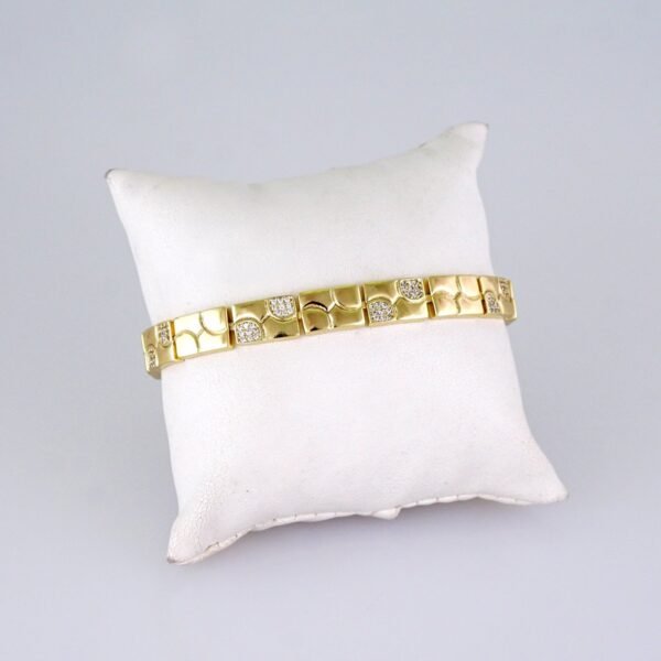 Women Bracelets/ Pulseras Dama/ Zircon Stone/ 14K Real Color// B1223