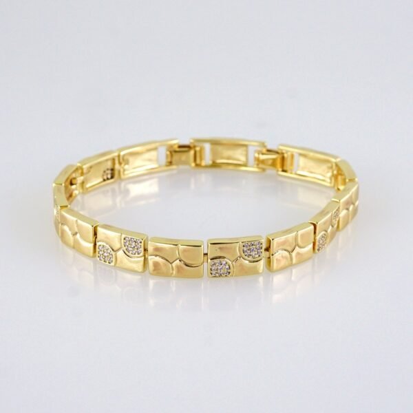 Women Bracelets/ Pulseras Dama/ Zircon Stone/ 14K Real Color// B1223 - Image 2