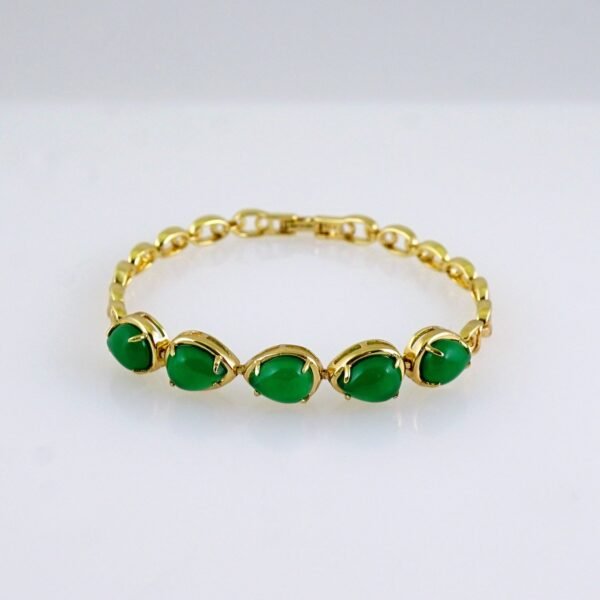 Women Bracelets/ Pulseras Dama/ Zircon Stone/ 14K Real Color// B1230 - Image 2