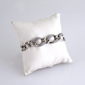 Women Bracelets/ Pulseras Dama/ Zircon Stone/ Silver Color// B1232