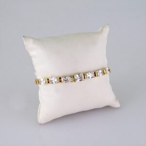 Women Bracelets/ Pulseras Dama/ Zircon Stone/ 14K Real Color/ Stainless Steel// B1234