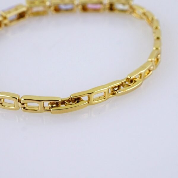 Women Bracelets/ Pulseras Dama/ Zircon Stone/ 14K Real Color/ Stainless Steel// B1239 - Image 3
