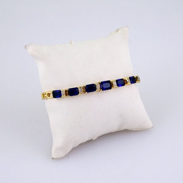 Women Bracelets/ Pulseras Dama/ Zircon Stone/ 14K Real Color/ Stainless Steel// B1240