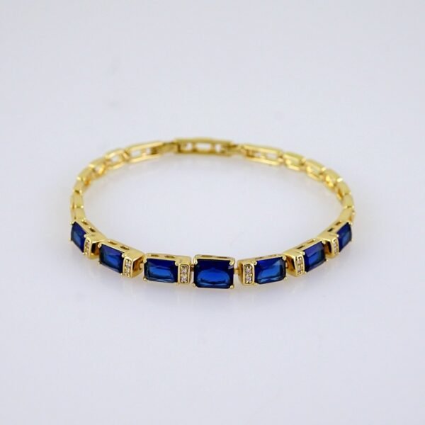 Women Bracelets/ Pulseras Dama/ Zircon Stone/ 14K Real Color/ Stainless Steel// B1240 - Image 2