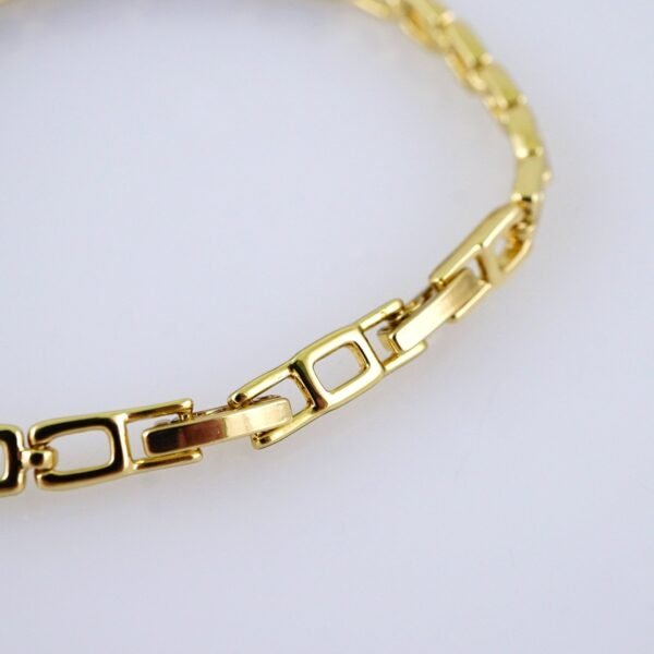 Women Bracelets/ Pulseras Dama/ Zircon Stone/ 14K Real Color/ Stainless Steel// B1240 - Image 3