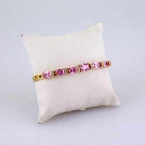 Women Bracelets/ Pulseras Dama/ Zircon Stone/ 14K Real Color/ Stainless Steel// B1241