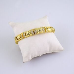 Women Bracelets/ Pulseras Dama/ Zircon Stone/ 14K Real Color/ Stainless Steel// B1243
