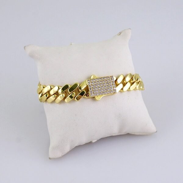 Bracelets/ Zircon Stone/ 14K Real Color/ 8mm/ Cierre Original/ Stainless Steel// B1246