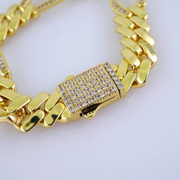 Bracelets/ Zircon Stone/ 14K Real Color/ 8mm/ Cierre Original/ Stainless Steel// B1246 - Image 2