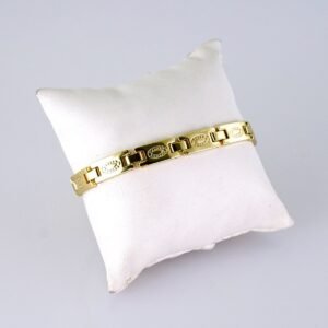 Women Bracelets/ Pulseras Dama/ Plain/ 14K Real Color/ Stainless Steel// B1247
