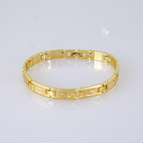 Women Bracelets/ Pulseras Dama/ Plain/ 14K Real Color/ Stainless Steel// B1247 - Image 2