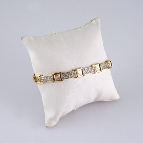 Woman Bracelet - Pulseras Dama - Zircon Stone - 14K Real Color - B1267